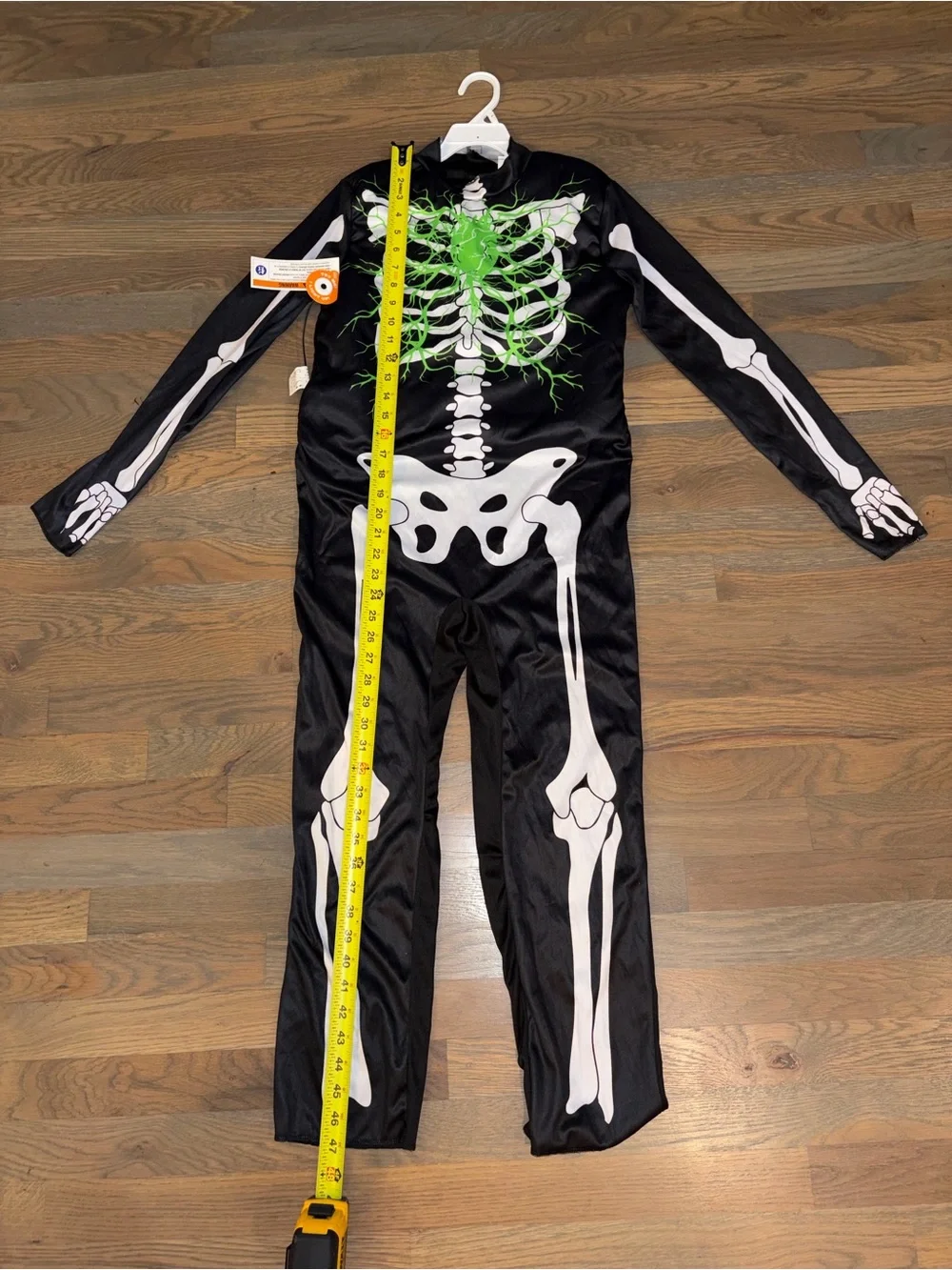 NWT Hyde & EEK Light Up Skeleton Costume Kids Large 10-12 Halloween